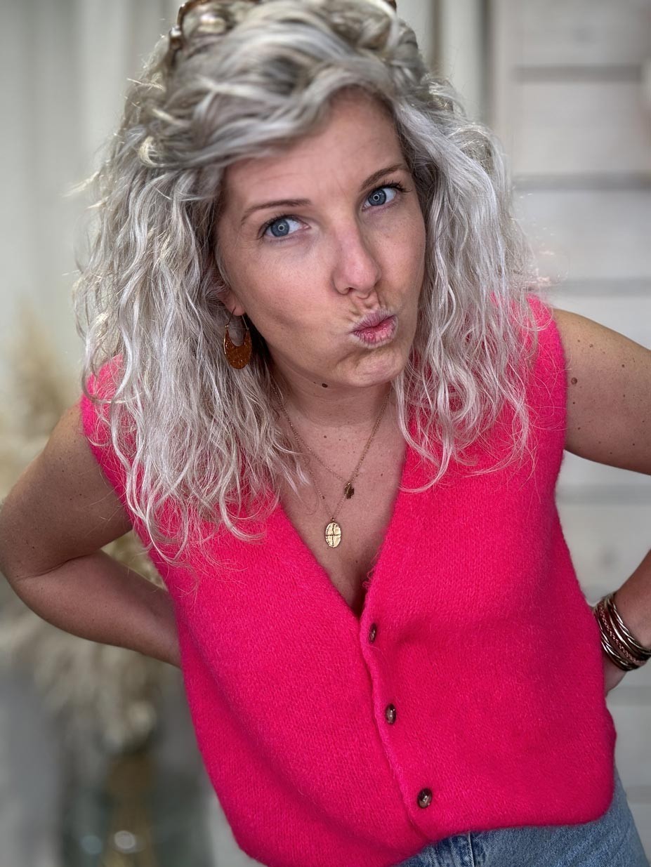 GILET GILDAS ROSE FLUO