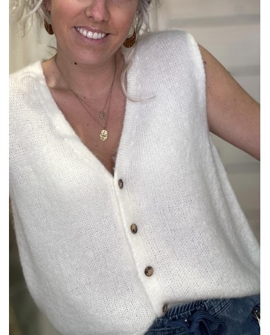 GILET GILDAS BLANC