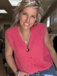 GILET GILDAS ROSE MALABAR