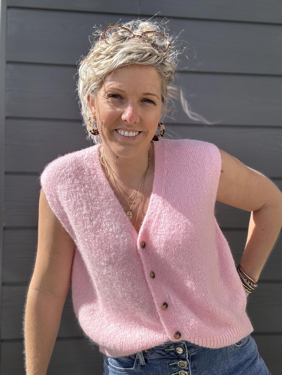 GILET GILDAS ROSE BEBE GILET GILDAS ROSE BEBE