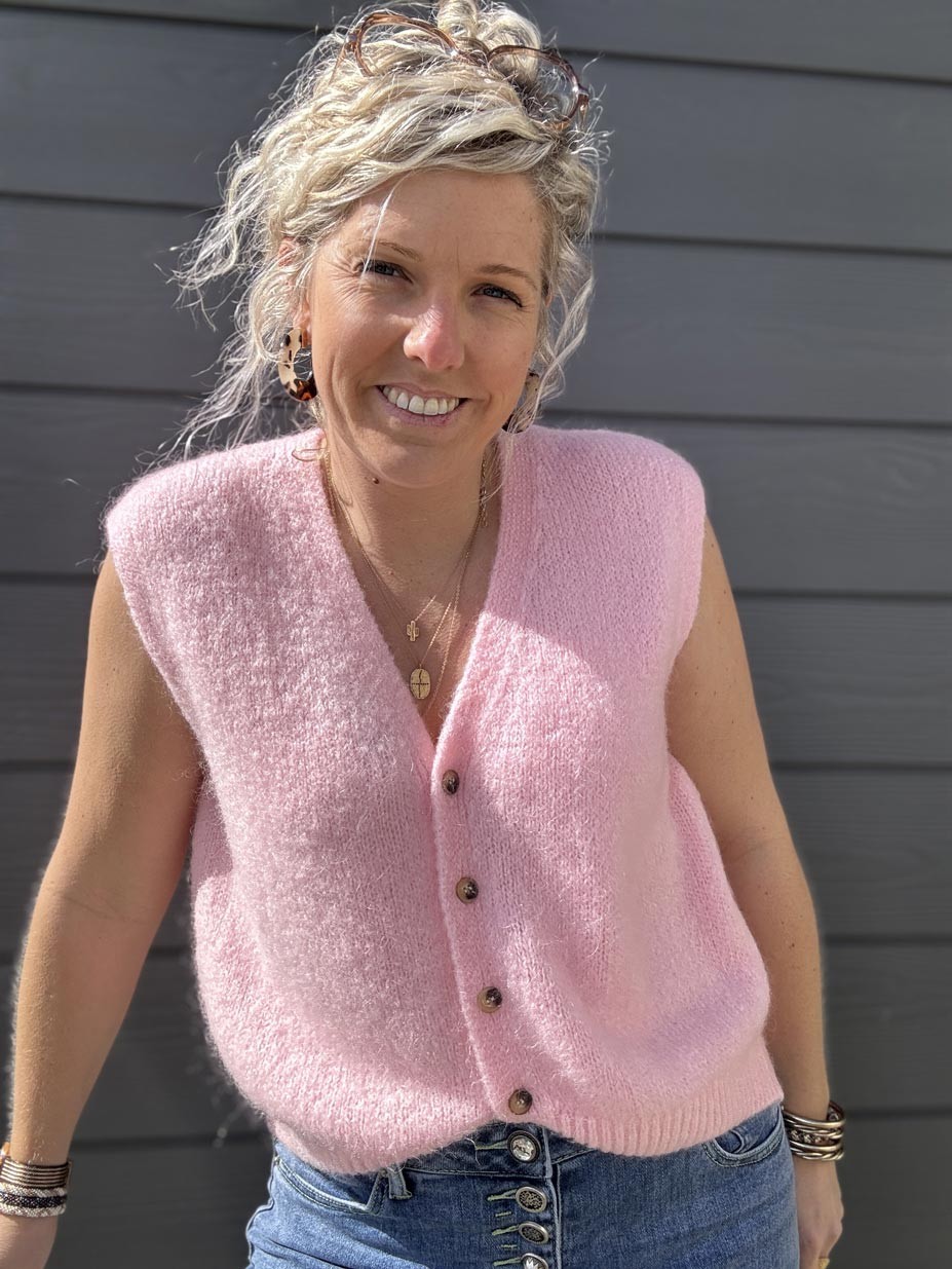 GILET GILDAS ROSE BEBE GILET GILDAS ROSE BEBE