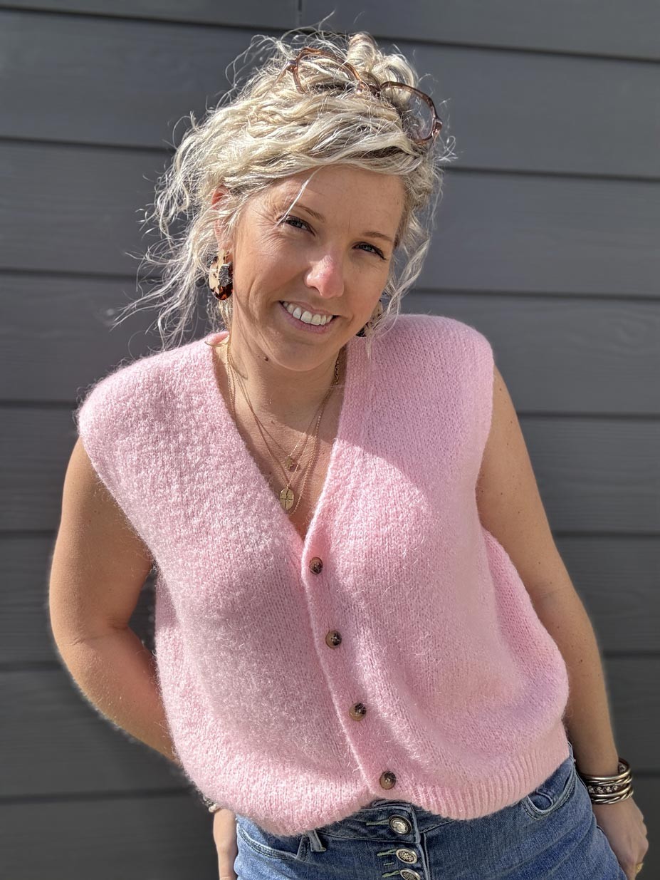 GILET GILDAS ROSE BEBE GILET GILDAS ROSE BEBE