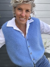 GILET GILDAS BLEU CLAIR