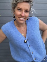 GILET GILDAS BLEU CLAIR