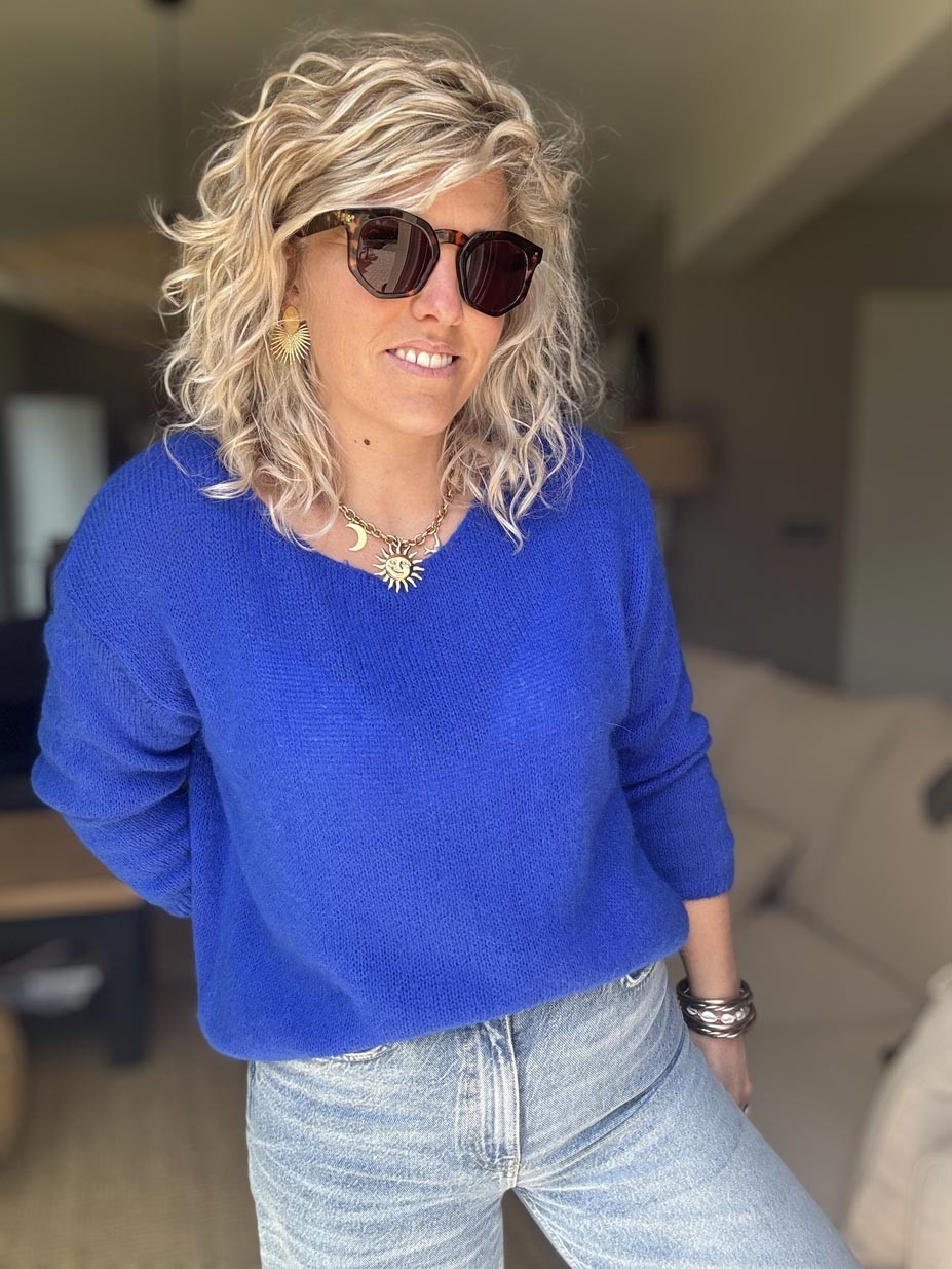 PULL RUBEN BLEU ROI