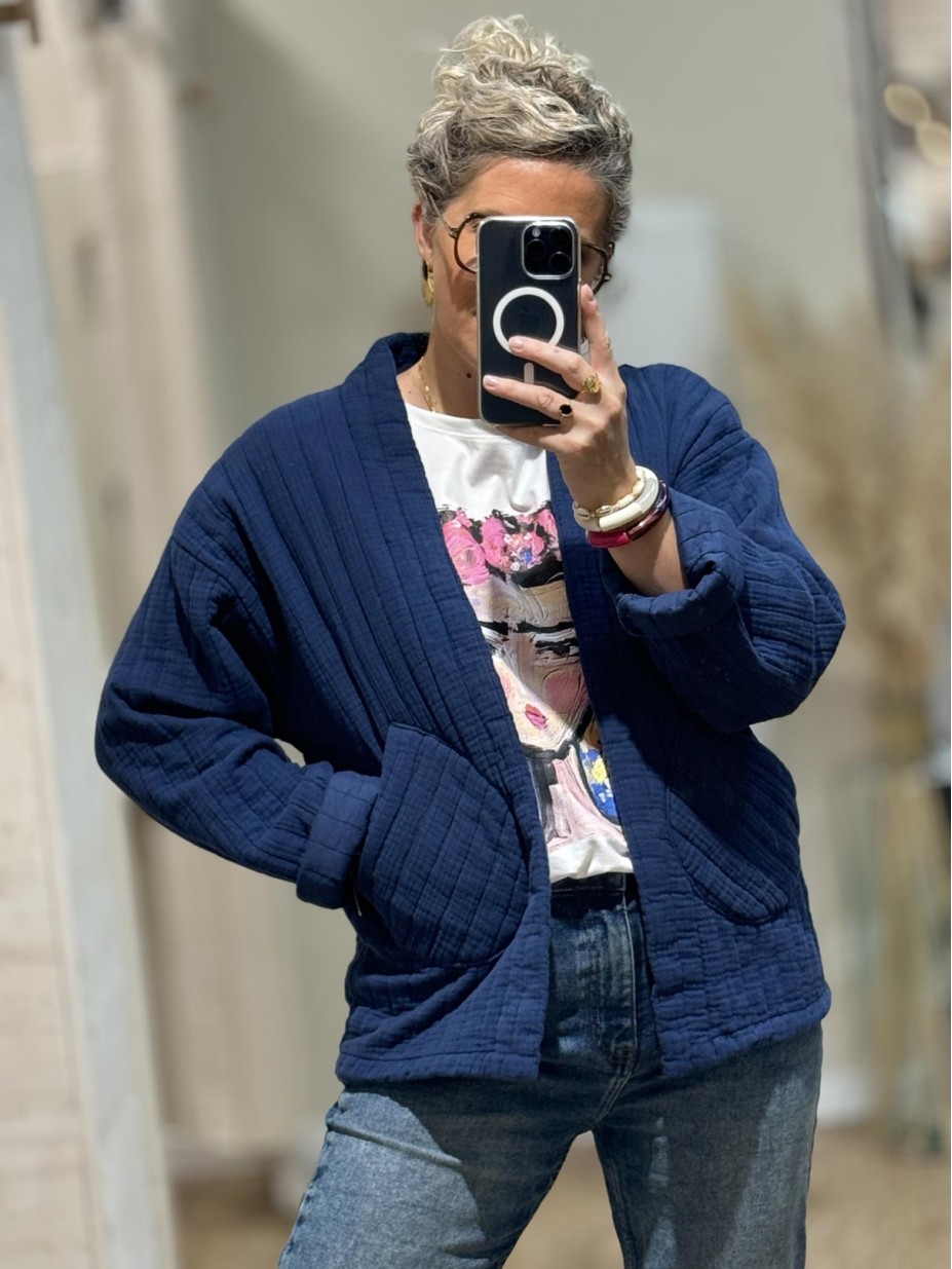 VESTE MONICA MARINE VESTE MONICA MARINE