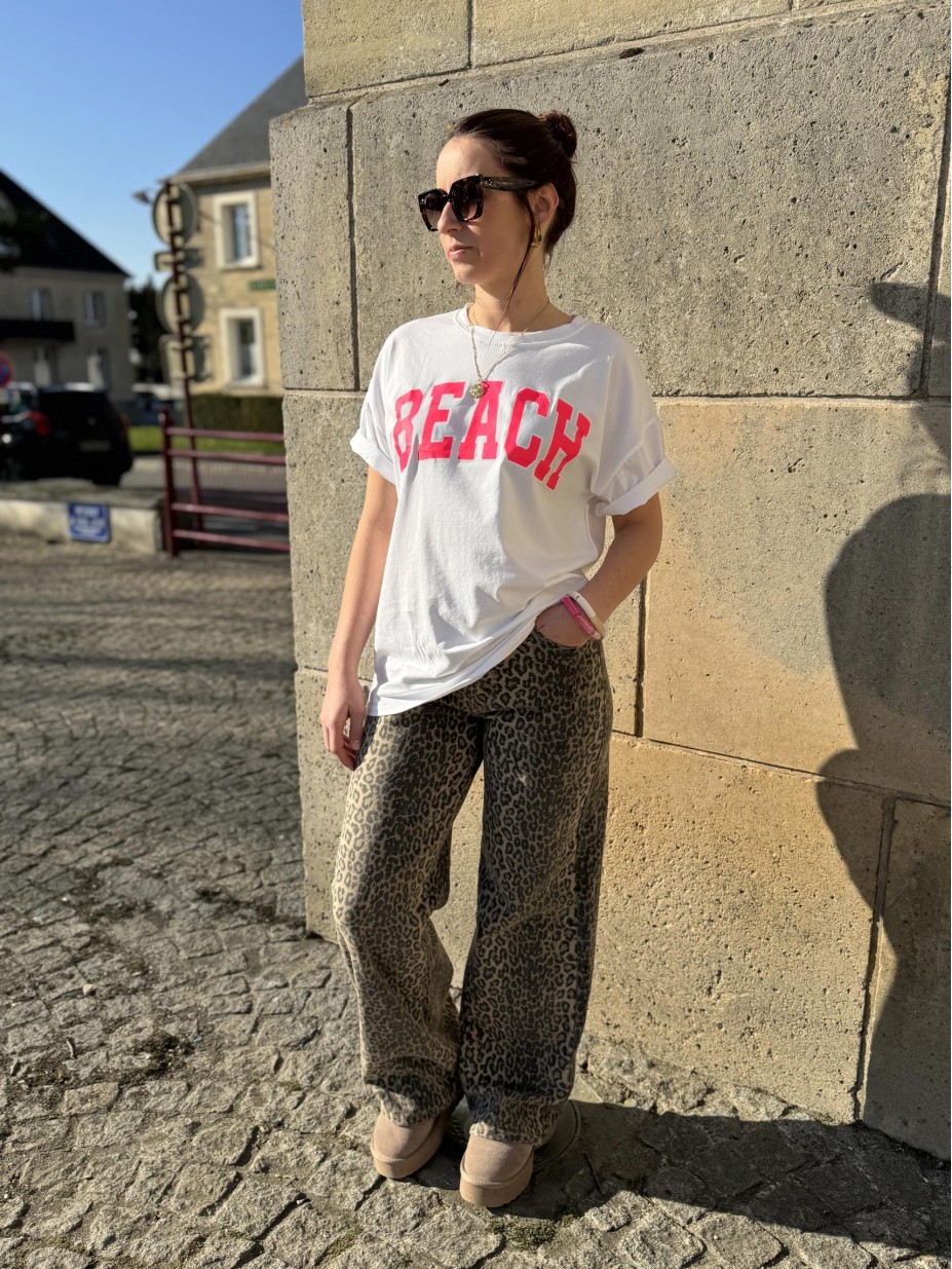 TSHIRT BEACH BLANC TSHIRT BEACH BLANC