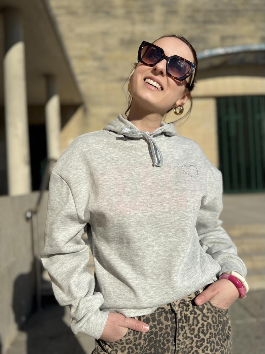 SWEAT CHILLI ♡ GRIS SWEAT CHILLI ♡ GRIS