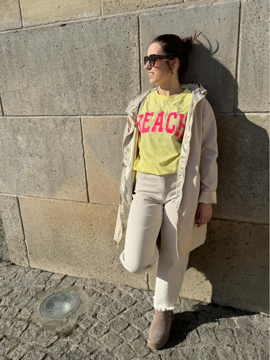 TSHIRT BEACH JAUNE TSHIRT BEACH JAUNE