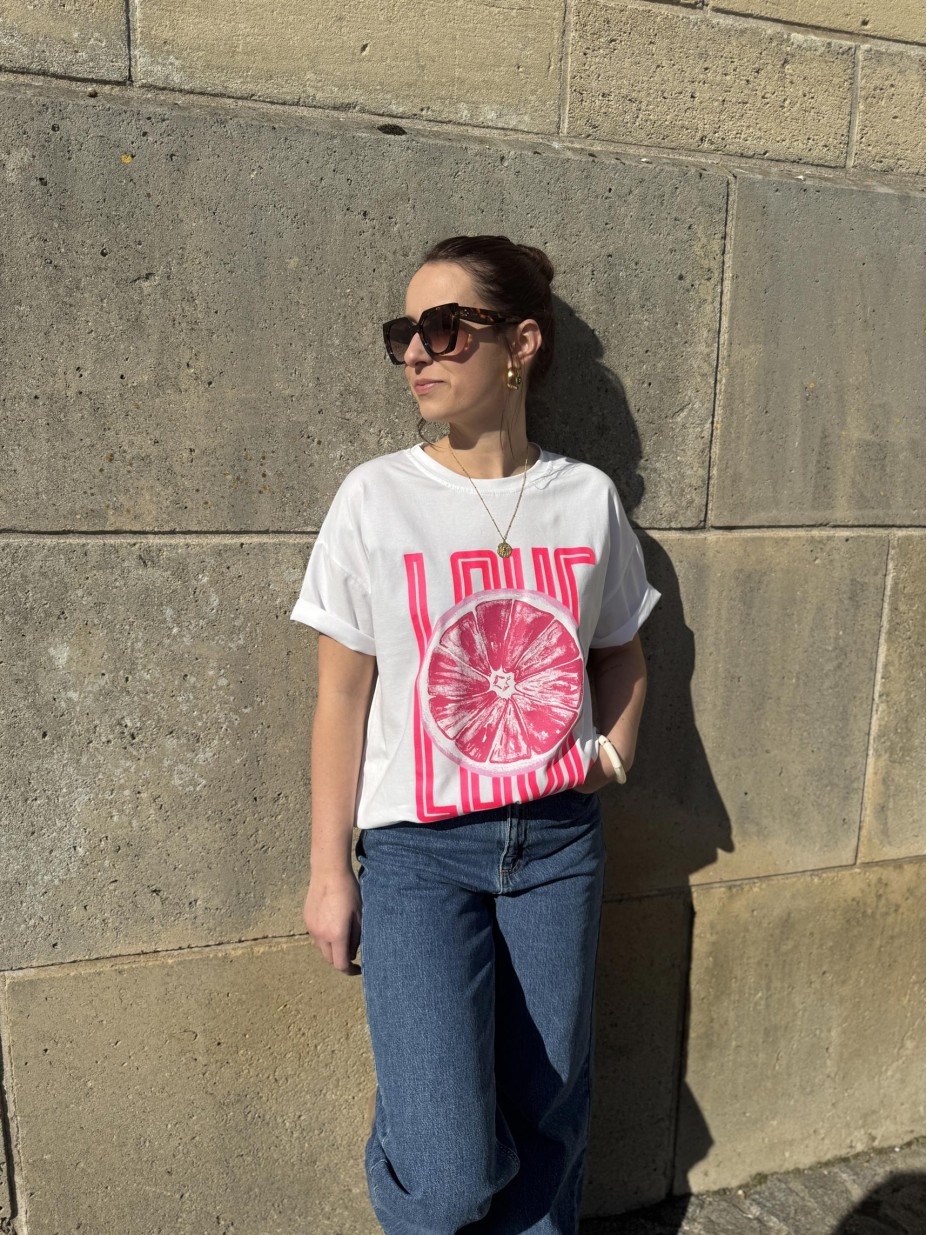 TSHIRT LOVE BLANC TSHIRT LOVE BLANC