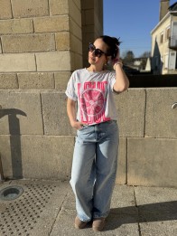 TSHIRT LOVE GRIS