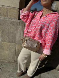 BANANE OLIVIA LEO BEIGE - HINDBAG BANANE OLIVIA LEO BEIGE - HINDBAG