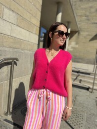 GILET GILDAS ROSE FLUO