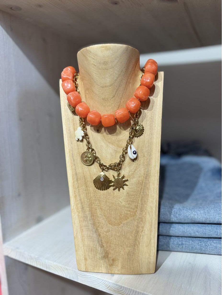 COLLIER DANAE ORANGE COLLIER DANAE ORANGE