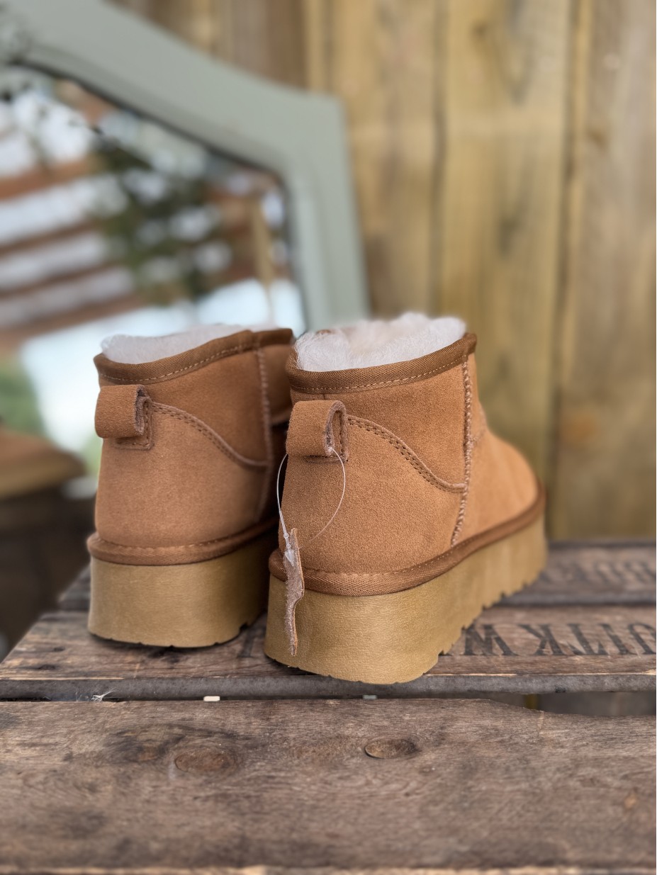 BOOTS ATLANTA CUIR CAMEL BOOTS ATLANTA CUIR CAMEL