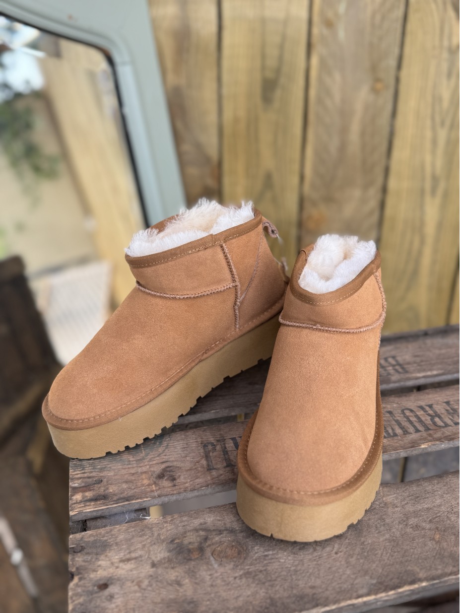 BOOTS ATLANTA CUIR CAMEL BOOTS ATLANTA CUIR CAMEL