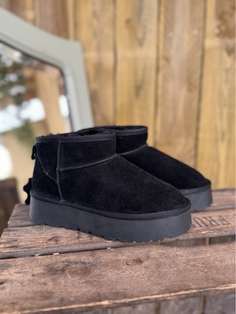 BOOTS ATLANTA CUIR NOIR BOOTS ATLANTA CUIR NOIR