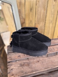 BOOTS ATLANTA CUIR NOIR BOOTS ATLANTA CUIR NOIR