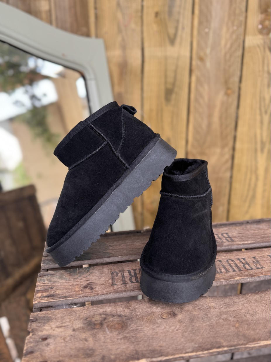 BOOTS ATLANTA CUIR NOIR BOOTS ATLANTA CUIR NOIR