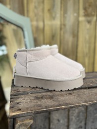 fourrée inspi ugg - atlanta cuir beige fourrée inspi ugg - atlanta cuir beige