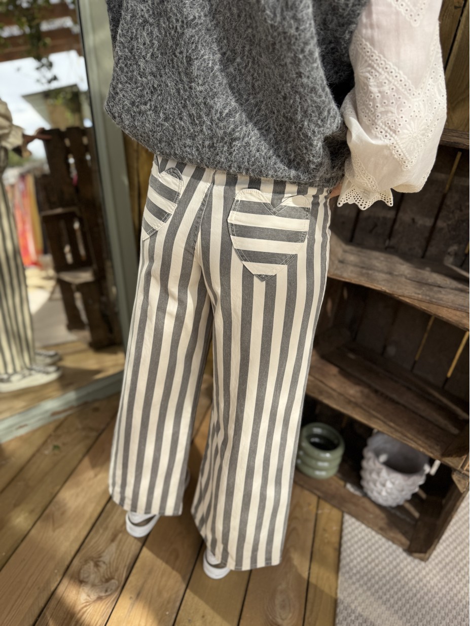 jean aya wide rayures poches coeur jean aya wide rayures poches coeur