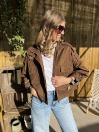 veste moonie effet daim chocolat veste moonie effet daim chocolat