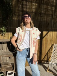 VESTE INDIA ECRU VESTE INDIA ECRU