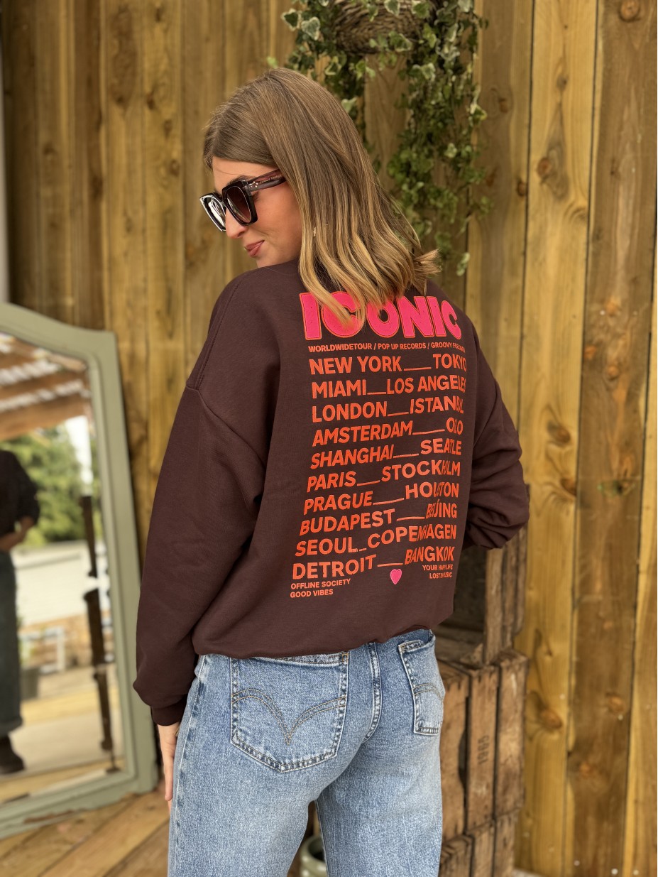 SWEAT ICONIC CHOCO SWEAT ICONIC CHOCO