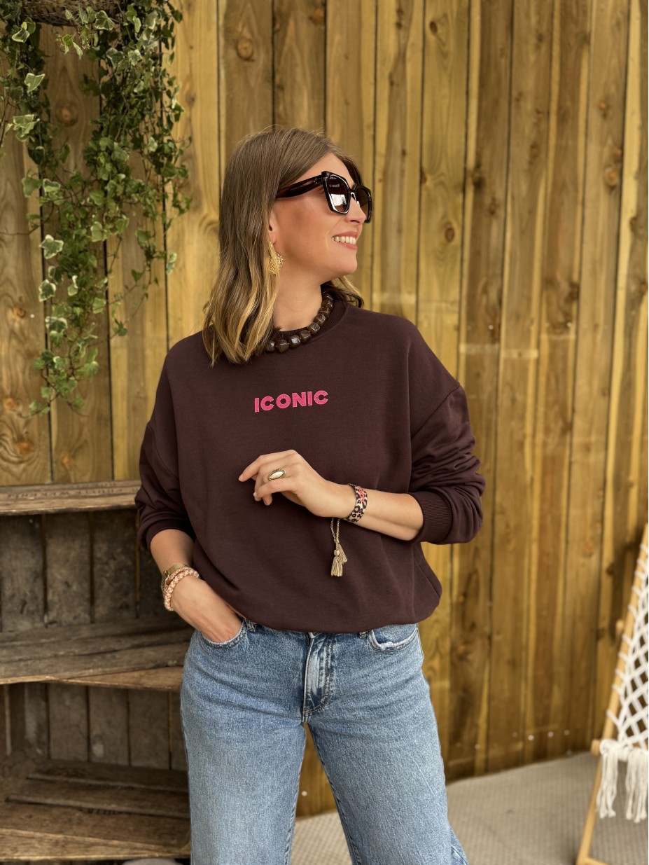 SWEAT ICONIC CHOCO SWEAT ICONIC CHOCO