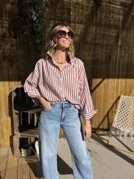 chemise paola prune col victorien