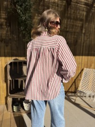 chemise paola prune col victorien