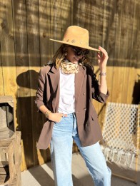 veste blazer donaata chocolat femme veste blazer donaata chocolat femme