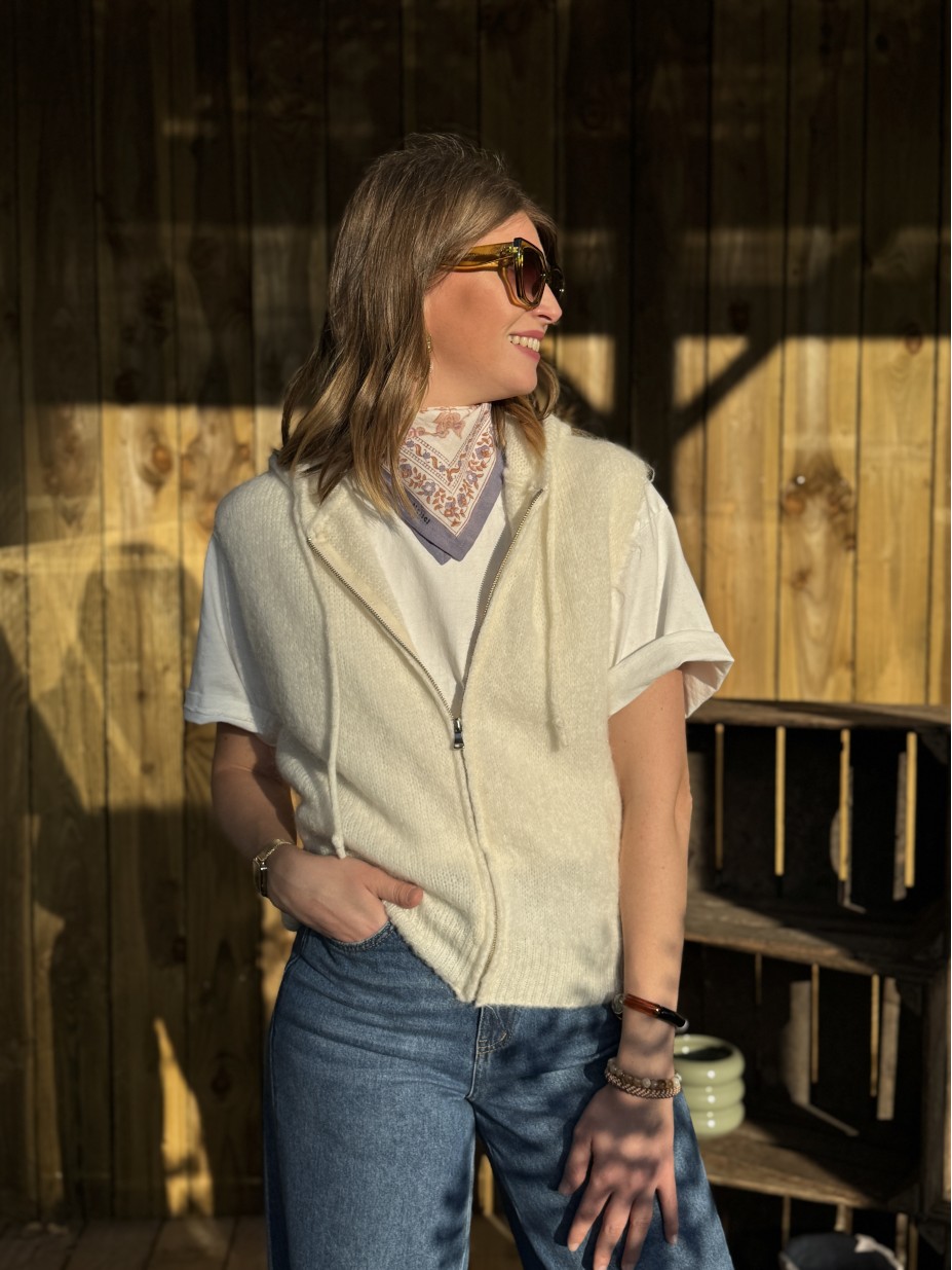 GILET ALPY ECRU GILET ALPY ECRU