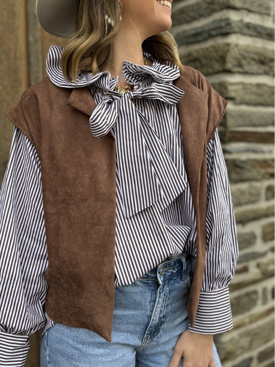 CHEMISE APPOLINE CHOCO CHEMISE APPOLINE CHOCO