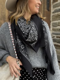 ECHARPE BANDANA CHOCO