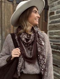 ECHARPE BANDANA CHOCO