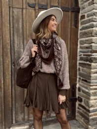 ECHARPE BANDANA CHOCO