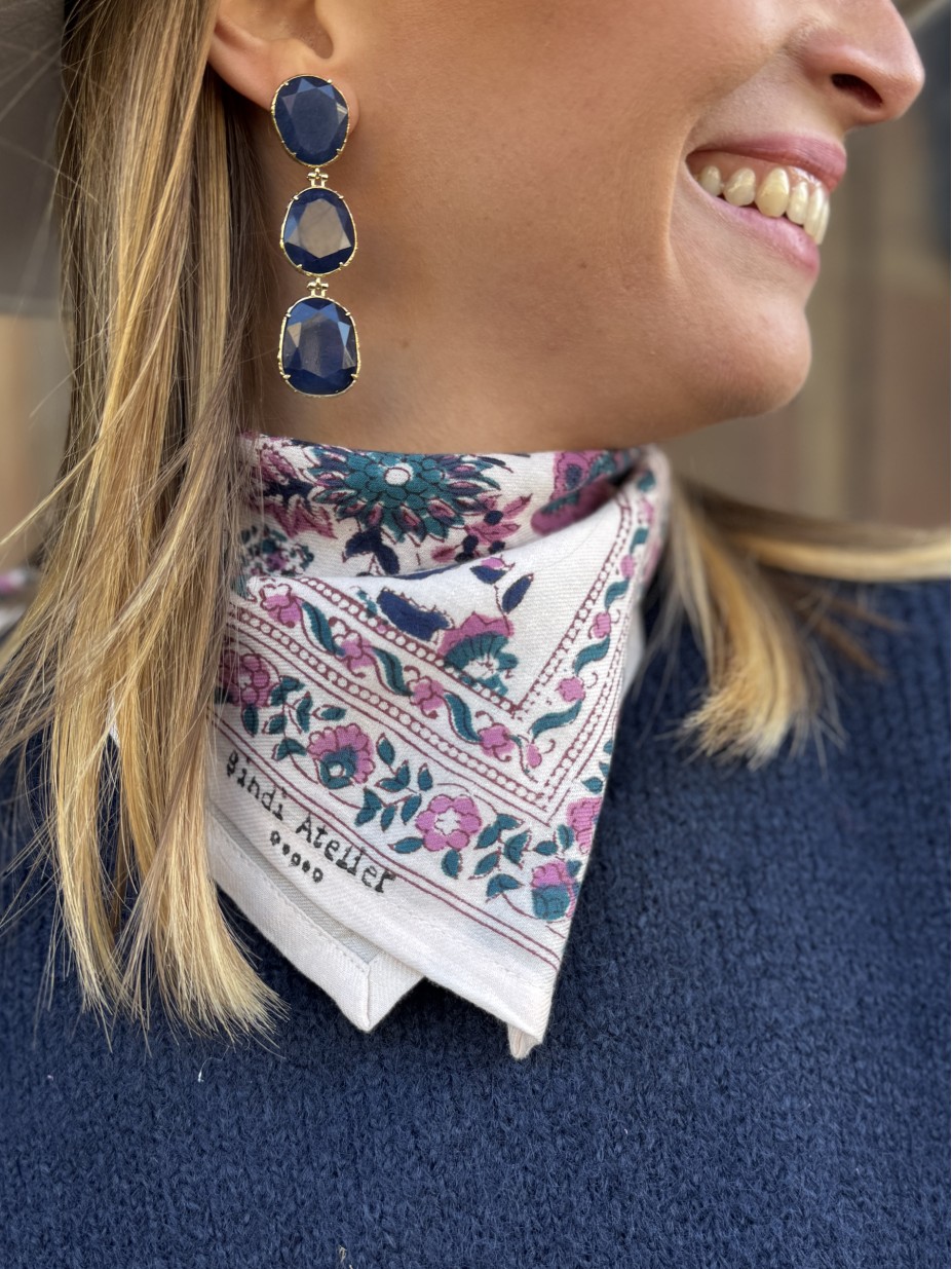 FOULARD GOA BLEU