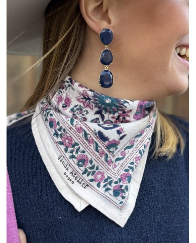 FOULARD GOA BLEU