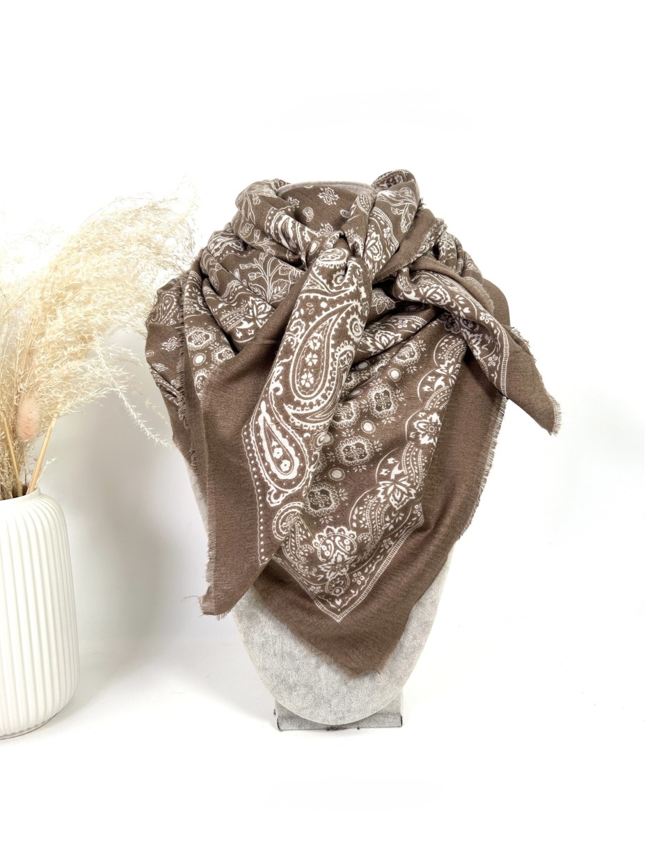 ECHARPE BANDANA TAUPE