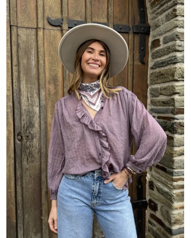 BLOUSE SUZANNE PRUNE