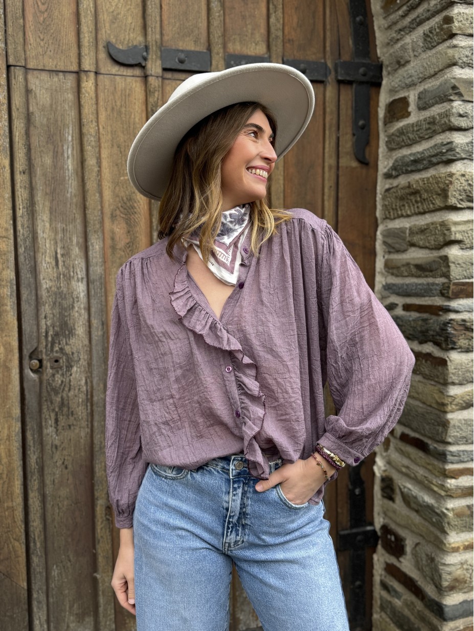 BLOUSE SUZANNE PRUNE