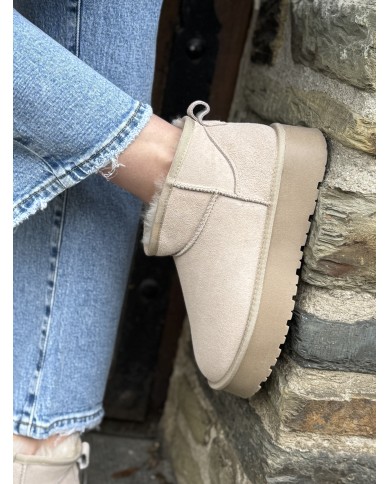 BOOTS ATLANTA CUIR BEIGE