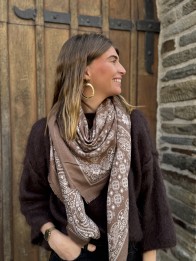 ECHARPE BANDANA TAUPE