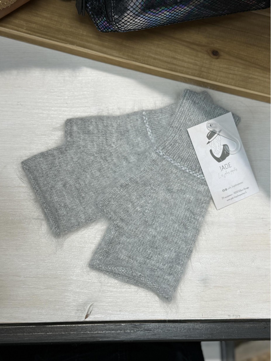 MITAINES CACHEMIRE GRIS