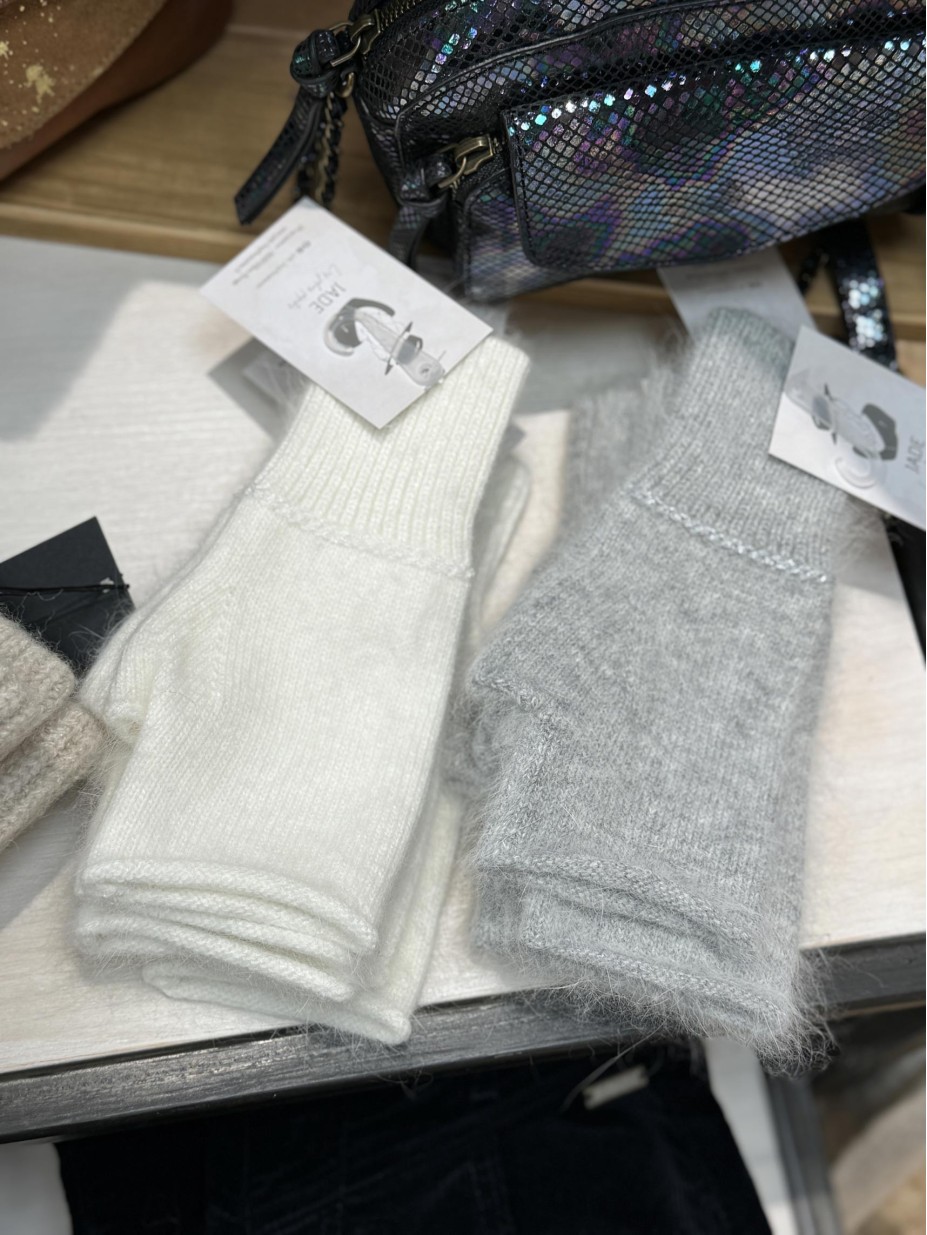 MITAINES CACHEMIRE GRIS