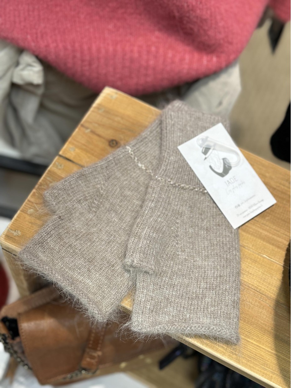 MITAINES CACHEMIRE TAUPE