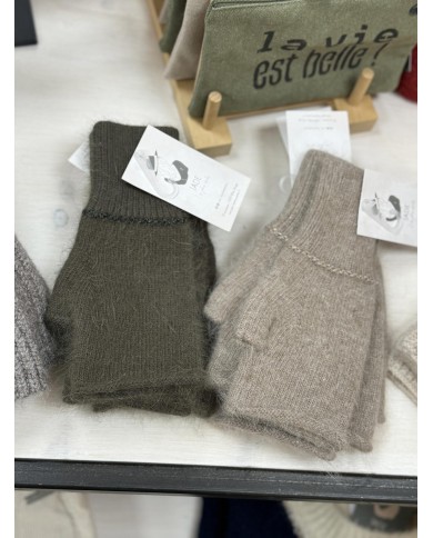 MITAINES CACHEMIRE TAUPE