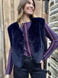 VESTE FOURRURE LILI PRUNE