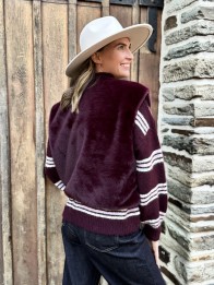 VESTE FOURRURE LILI PRUNE